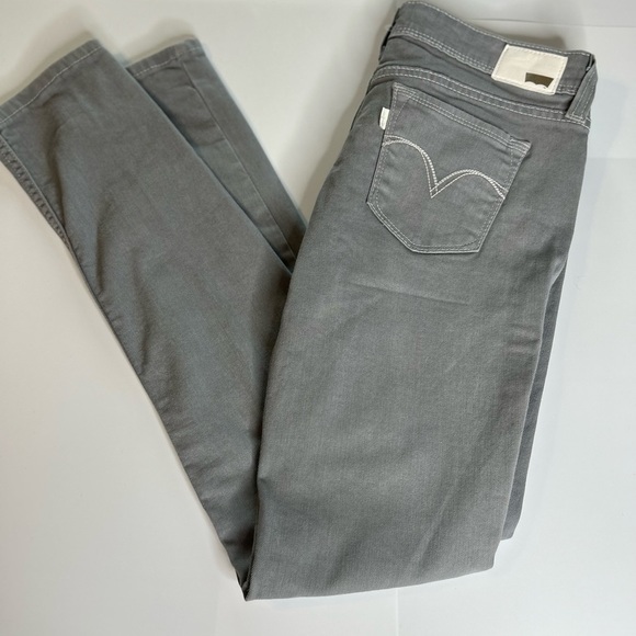 Levi's Denim - WOMEN'S Levi Demi Curve Low Rise Skinny Jeans, Gray, Size 28